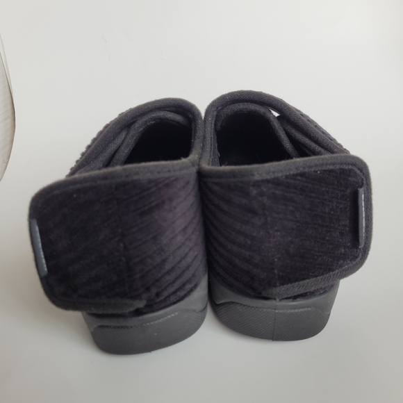 Hometop Adjustable Orthopedic Diabetic Slippers Black size 8 - Picture 5 of 12